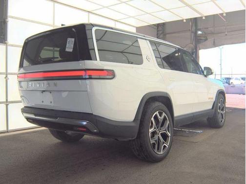 Glacier White 2024 Rivian R1S Adventure Quad Motor Large Pack