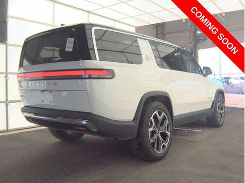 Glacier White 2024 Rivian R1S Adventure Quad Motor Large Pack