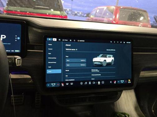 Glacier White 2024 Rivian R1S Adventure Quad Motor Large Pack