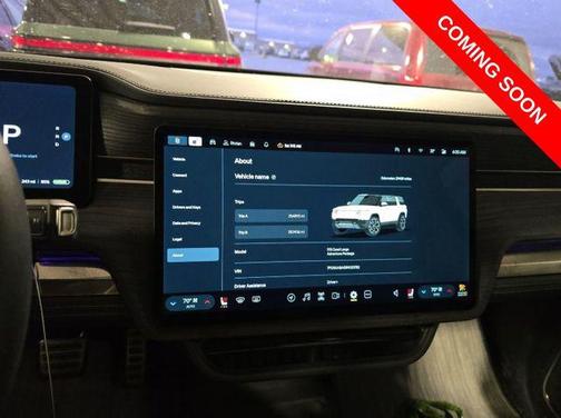 Glacier White 2024 Rivian R1S Adventure Quad Motor Large Pack