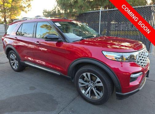 Red Metallic 2020 Ford Explorer Platinum