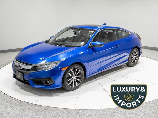 Aegean Blue Metallic 2018 Honda Civic EX-L