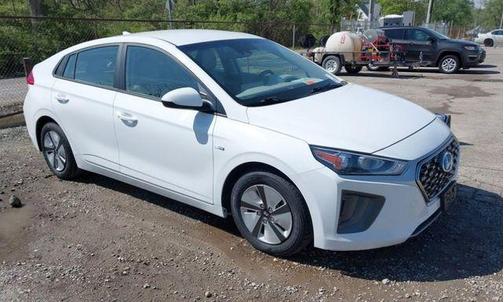 Ceramic White 2020 Hyundai IONIQ Hybrid Blue