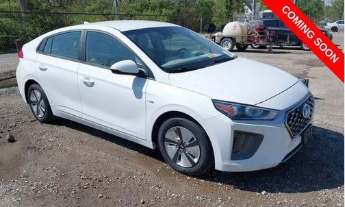 Ceramic White 2020 Hyundai IONIQ Hybrid Blue