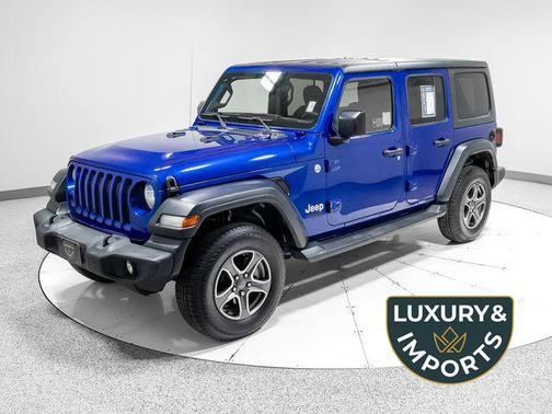 Ocean Blue Metallic Clearcoat 2019 Jeep Wrangler Unlimited Sport