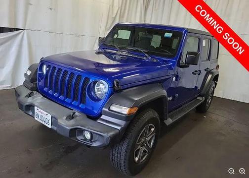 Ocean Blue Metallic Clearcoat 2019 Jeep Wrangler Unlimited Sport