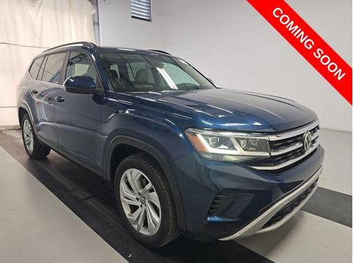 Blue Metallic 2023 Volkswagen Atlas 3.6L SE w/Technology