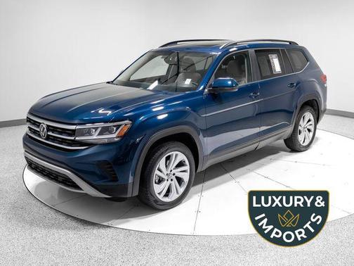 Blue Metallic 2023 Volkswagen Atlas 3.6L SE w/Technology