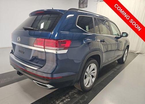 Blue Metallic 2023 Volkswagen Atlas 3.6L SE w/Technology