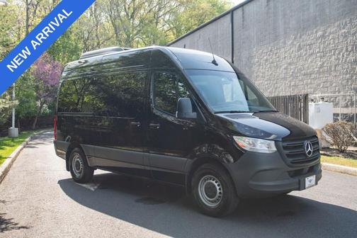 Obsidian Black Metallic 2024 Mercedes-Benz Sprinter 2500 144 WB Standard Roof Passenger
