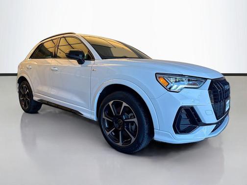 Glacier White 2025 Audi Q3 45 S line Premium Plus