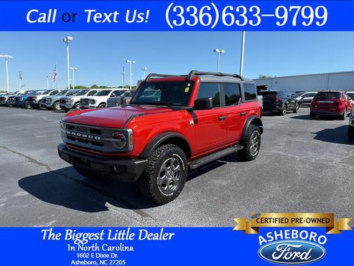 Hot Pepper Red Metallic Tinted Clearcoat 2023 Ford Bronco Big Bend