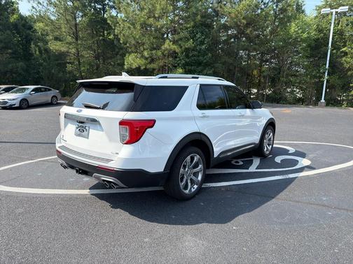 Star White Metallic Tri-Coat 2020 Ford Explorer Platinum