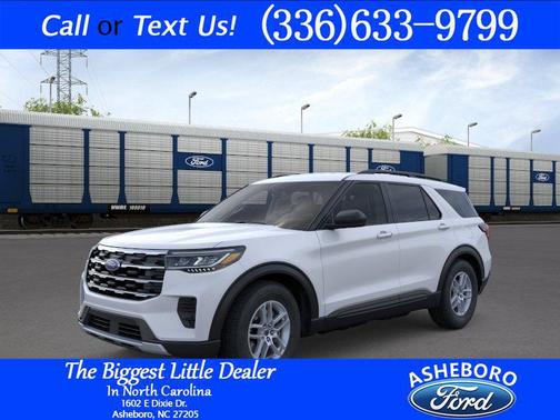 Space White Metallic 2026 Ford Explorer Active