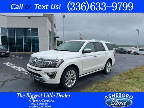White Platinum Metallic Tri-Coat 2019 Ford Expedition Platinum