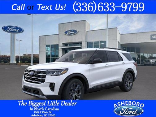 Star White Metallic Tri-Coat 2026 Ford Explorer Active