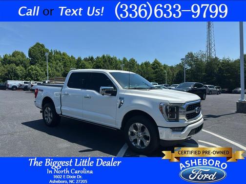 Star White Metallic Tri-Coat 2023 Ford F-150 Platinum