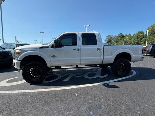 White Platinum Metallic Tri-Coat 2015 Ford F-250 Lariat