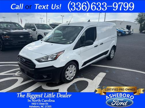 Frozen White 2023 Ford Transit Connect XL Cargo Van