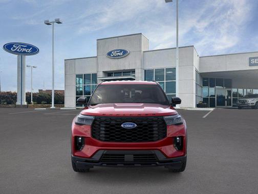 Rapid Red Metallic Tinted Clearcoat 2026 Ford Explorer ST-Line