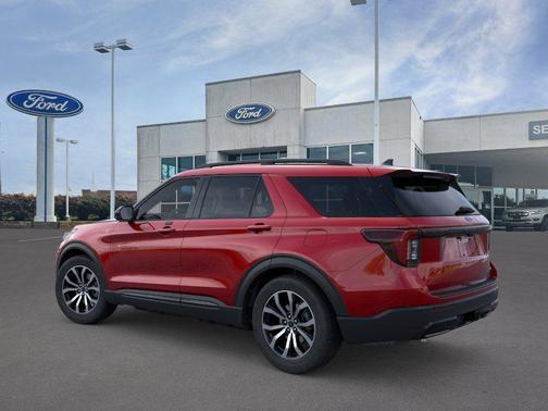 Rapid Red Metallic Tinted Clearcoat 2026 Ford Explorer ST-Line