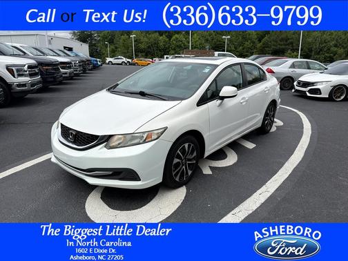 Taffeta White 2013 Honda Civic EX