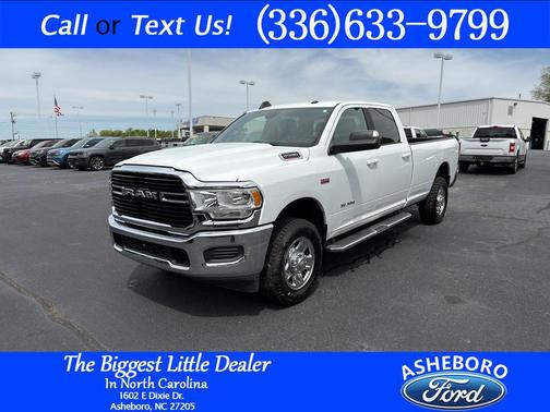 Bright White Clearcoat 2021 RAM 2500 Big Horn Crew Cab 4x4 8' Box