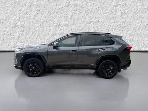 Magnetic Gray Metallic/Midnight Black Metallic 2024 Toyota RAV4 Hybrid SE