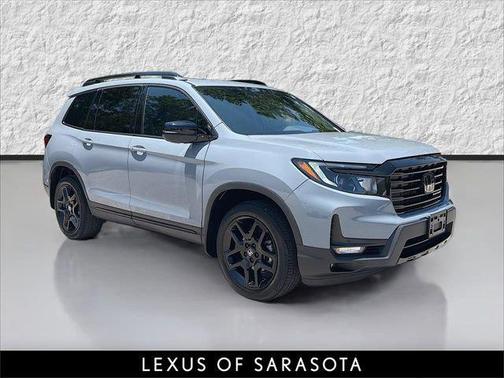 Sonic Gray Pearl 2024 Honda Passport AWD Black