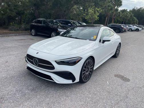 Polar White 2026 Mercedes-Benz CLE 300 4MATIC Coupe