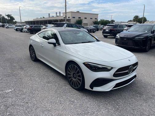 Polar White 2026 Mercedes-Benz CLE 300 4MATIC Coupe