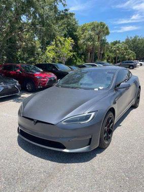 Solid Black 2022 Tesla Model S Plaid