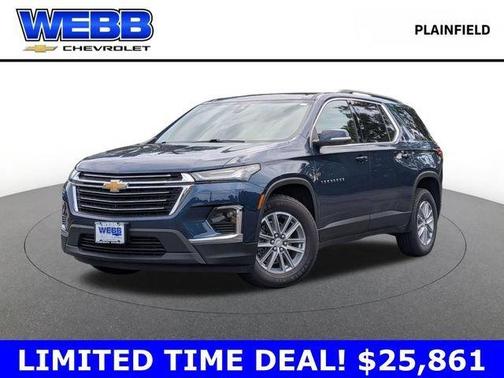 Northsky Blue Metallic 2022 Chevrolet Traverse LT Cloth