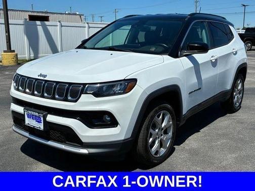 Bright White Clearcoat 2022 Jeep Compass Limited
