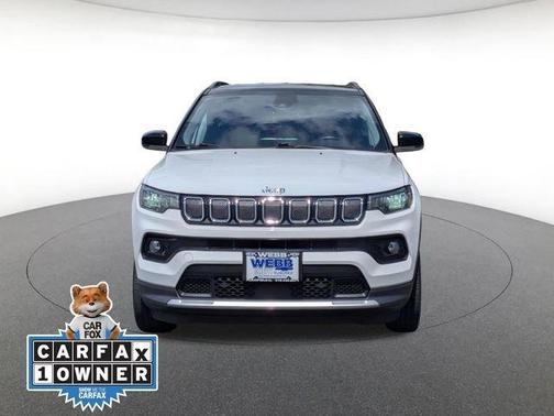 Bright White Clearcoat 2022 Jeep Compass Limited