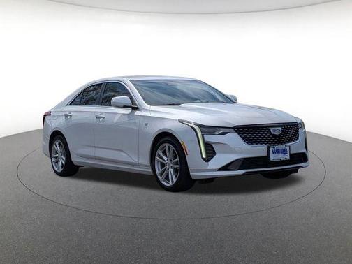 Crystal White Tri-Coat 2022 Cadillac CT4 Luxury
