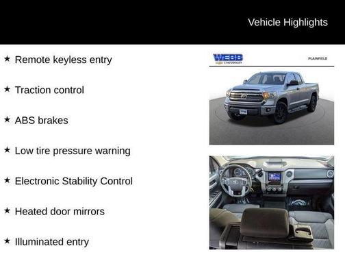 Silver Sky Metallic 2016 Toyota Tundra SR5