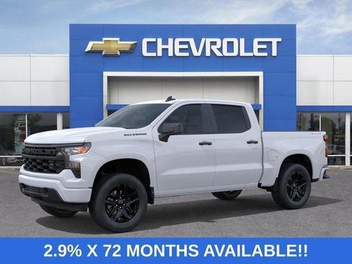 Summit White 2026 Chevrolet Silverado 1500 Custom