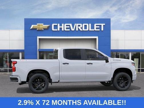 Summit White 2026 Chevrolet Silverado 1500 Custom