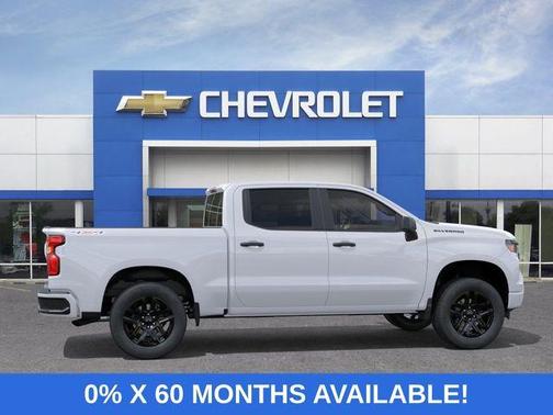 Summit White 2026 Chevrolet Silverado 1500 Custom
