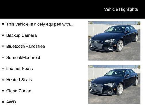 2019 Audi A4 2.0T Premium