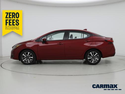 Red 2025 Nissan Versa SV