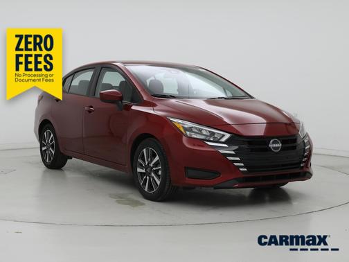 Red 2025 Nissan Versa SV