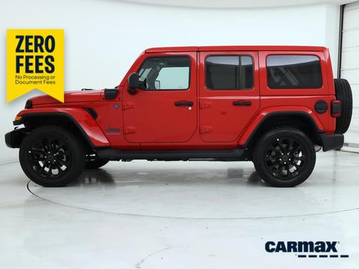 Red 2025 Jeep Wrangler 4xe Sahara