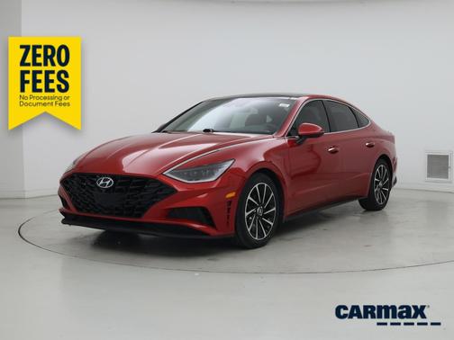 Red 2021 Hyundai SONATA Limited