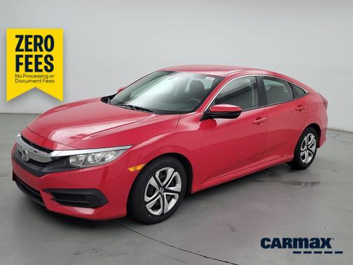 Red 2017 Honda Civic LX