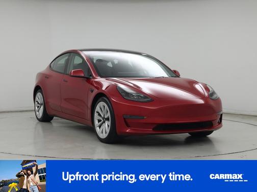 Red 2023 Tesla Model 3