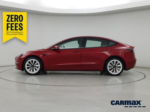 Red 2023 Tesla Model 3