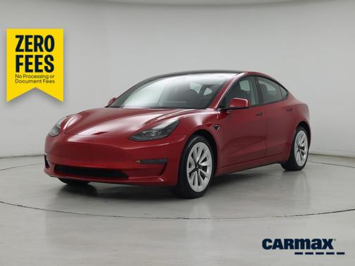 Red 2023 Tesla Model 3