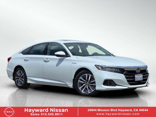 Platinum White Pearl 2021 Honda Accord Hybrid EX-L